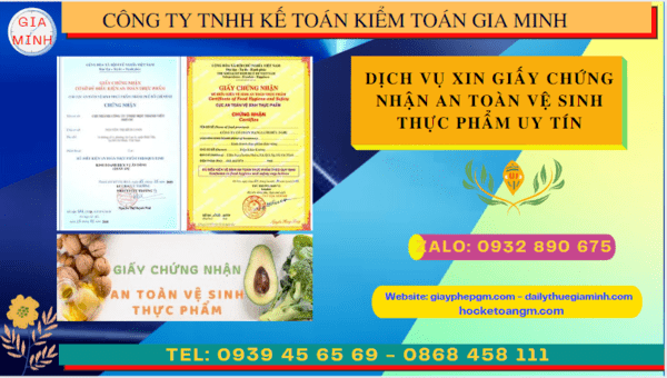 Hồ sơ xin cấp giấy chứng nhận an toàn vệ sinh thực phẩm tại Cao Bằng