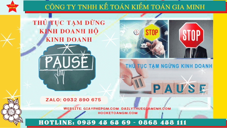 Thủ tục tạm dừng kinh doanh hộ kinh doanh tại Thành phố Huế 6 Tạm dừng kinh doanh hộ kinh doanh theo quy định tại Thành Phố Huế