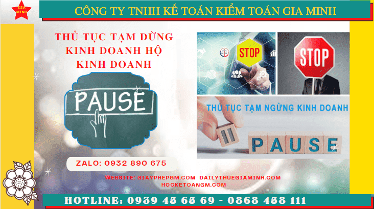 Thủ tục tạm dừng kinh doanh hộ kinh doanh tại Thừa Thiên Huế 6 Tạm dừng kinh doanh hộ kinh doanh theo quy định tại Thừa Thiên Huế