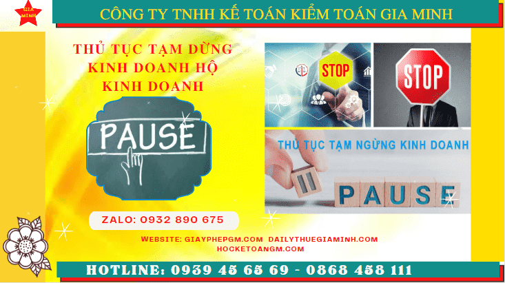 Thủ tục tạm dừng kinh doanh hộ kinh doanh tại Hà Nam 6 Tạm dừng kinh doanh hộ kinh doanh theo quy định tại Hà Nam