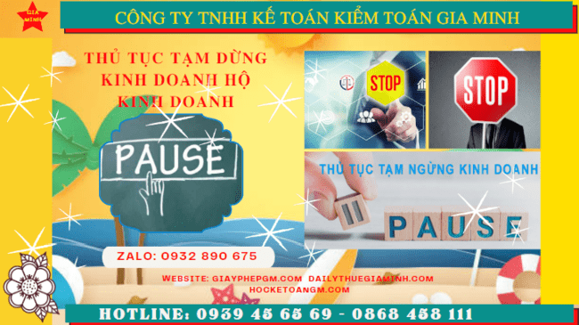 Thủ tục tạm dừng kinh doanh hộ kinh doanh tại Hải Dương 6 Tạm dừng kinh doanh hộ kinh doanh theo quy định tại Hải Dương