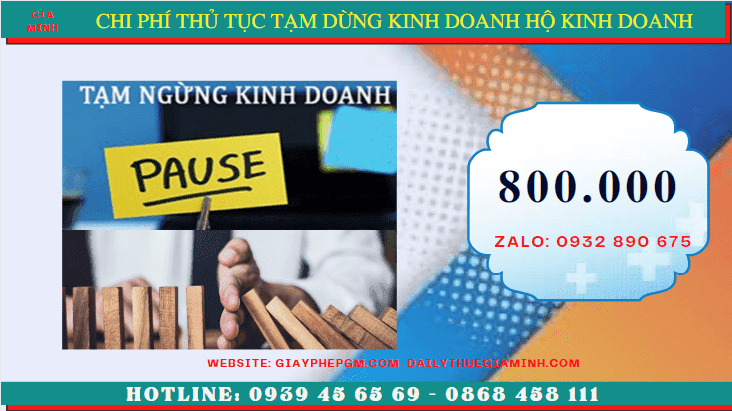 Thủ tục tạm dừng kinh doanh hộ kinh doanh tại Thành phố Huế 5 Chi phí tạm dừng kinh doanh hộ kinh doanh tại Thành Phố Huế