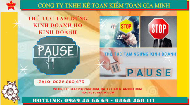 Thủ tục tạm dừng kinh doanh hộ kinh doanh tại Hưng Yên 6 Tạm dừng kinh doanh hộ kinh doanh theo quy định tại Hưng Yên