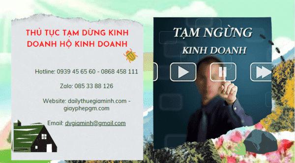 Thủ tục tạm dừng kinh doanh hộ kinh doanh tại Quảng Bình 4 Thủ tục tạm dừng kinh doanh hộ cá thể 2022 tại Quảng Bình