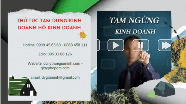 Thủ tục tạm dừng kinh doanh hộ cá thể 2022 tại Quảng Trị