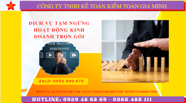 Dịch vụ thủ tục tạm ngừng kinh doanh trọn gói tại Nam Định