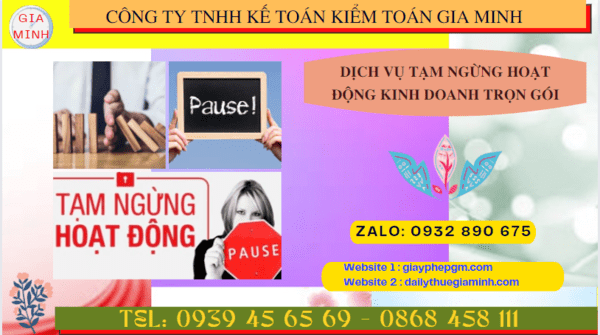 Thủ tục tạm ngừng hoạt động kinh doanh công ty tại Thái Nguyên