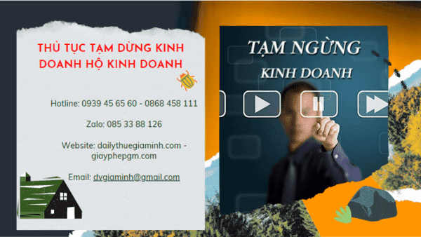 Thủ tục tạm dừng kinh doanh hộ kinh doanh tại Thanh Hóa 4 Thủ tục tạm dừng kinh doanh hộ cá thể 2022 tại Thanh Hóa