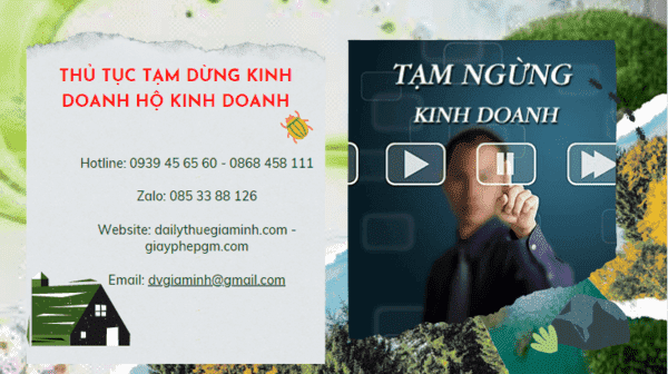 Thủ tục tạm dừng kinh doanh hộ kinh doanh tại Huế 5 Thủ tục tạm dừng kinh doanh hộ cá thể 2022 tại Huế