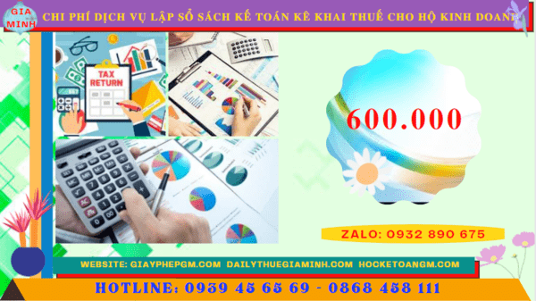 Bảng giá dịch vụ kê khai thuế hộ kinh doanh tại Thành Phố Cần Thơ