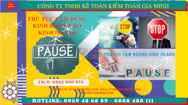Thủ tục tạm dừng kinh doanh hộ kinh doanh tại Lào Cai 6 Tạm dừng kinh doanh hộ kinh doanh theo quy định tại Lào Cai