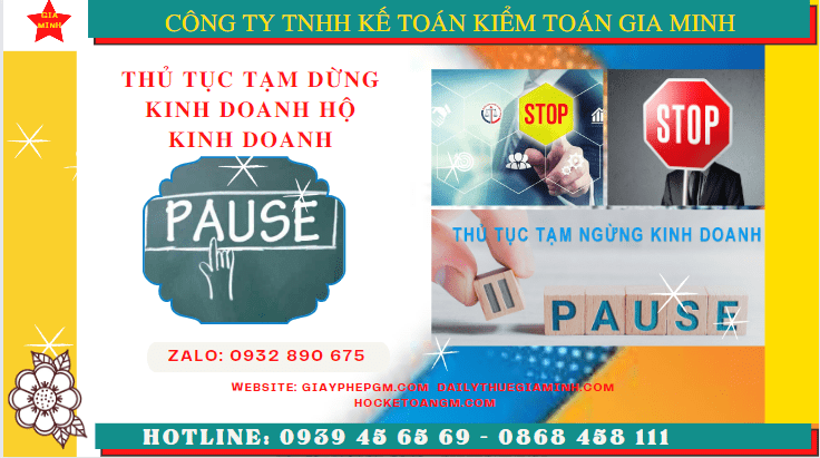 Thủ tục tạm dừng kinh doanh hộ kinh doanh tại Lai Châu 6 Tạm dừng kinh doanh hộ kinh doanh theo quy định tại Lai Châu