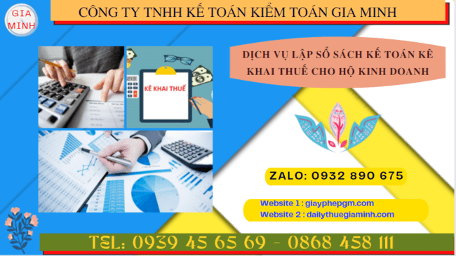 Dịch vụ lập sổ sách kế toán kê khai thuế cho hộ kinh doanh tại Lào Cai