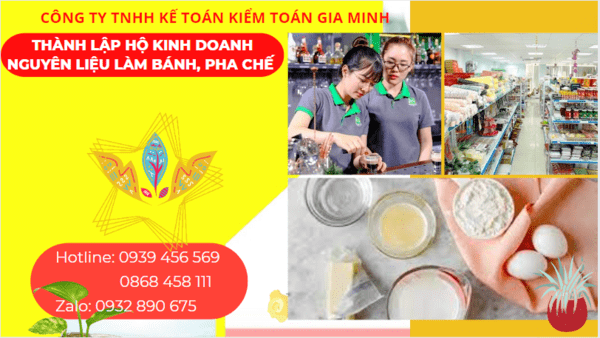 Thành lập hộ kinh doanh nguyên liệu làm bánh, pha chế tại tt huế 4 Kinh nghiệm thành lập hộ kinh doanh nguyên liệu làm bánh, pha chế tại TT Huế