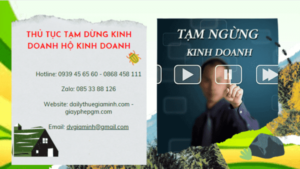 Thủ tục tạm dừng kinh doanh hộ kinh doanh tại Hà Nam 4 Thủ tục tạm ngừng kinh doanh hộ cá thể 2023 tại Hà Nam