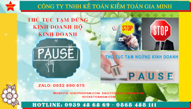 Thủ tục tạm dừng kinh doanh hộ kinh doanh tại Quảng Ninh 6 Tạm dừng kinh doanh hộ kinh doanh theo quy định tại Quảng Ninh