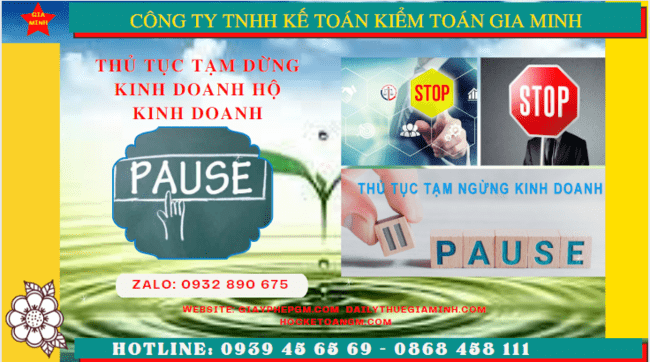 Thủ tục tạm dừng kinh doanh hộ kinh doanh tại Phú Thọ 6 Tạm dừng kinh doanh hộ kinh doanh theo quy định tại Phú Thọ