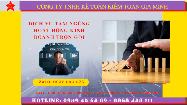 Dịch vụ thủ tục tạm ngừng kinh doanh trọn gói tại Bắc Cạn