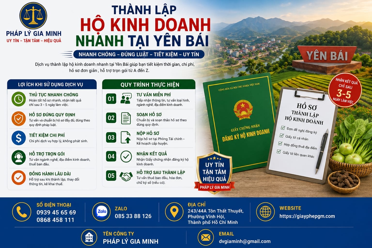 Thành lập hộ kinh doanh nhanh tại Yên Bái