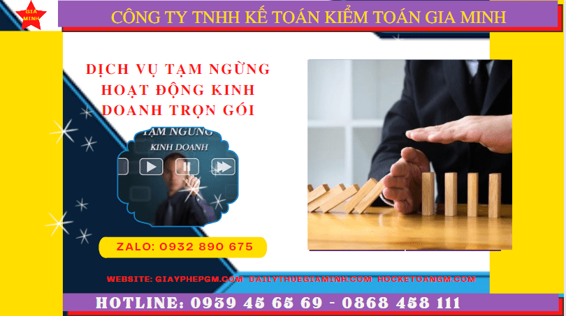Dịch vụ thủ tục tạm ngừng kinh doanh trọn gói tại Cao Bằng
