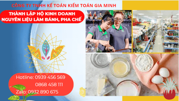 Thành lập hộ kinh doanh nguyên liệu làm bánh, pha chế tại ninh bình 4 Kinh nghiệm thành lập hộ kinh doanh nguyên liệu làm bánh, pha chế tại Ninh Bình