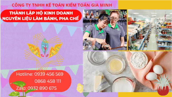 Thành lập hộ kinh doanh nguyên liệu làm bánh, pha chế tại thái bình 4 Kinh nghiệm thành lập hộ kinh doanh nguyên liệu làm bánh, pha chế tại Thái Bình