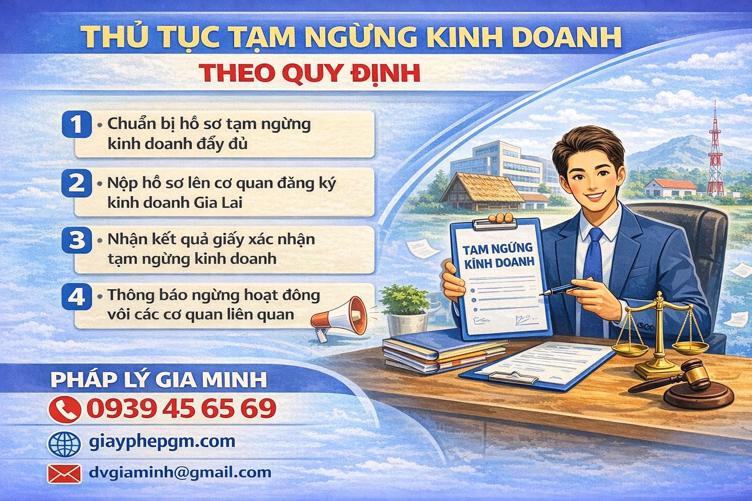 Thủ tục tạm ngừng kinh doanh công ty tại Cao Bằng