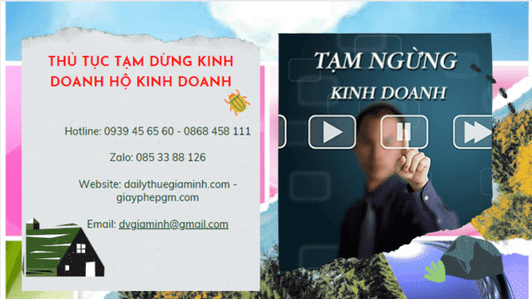 Thủ tục tạm dừng kinh doanh hộ kinh doanh tại Nam Định 4 Thủ tục tạm dừng kinh doanh hộ cá thể 2022 tại Nam Định