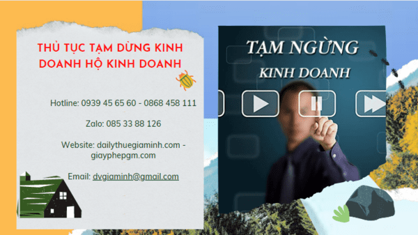 Thủ tục tạm dừng kinh doanh hộ kinh doanh tại Ninh Bình 4 Thủ tục tạm ngừng kinh doanh hộ cá thể 2023 tại Ninh Bình