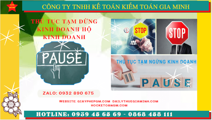 Tạm dừng kinh doanh hộ kinh doanh theo quy định tại Hà Giang
