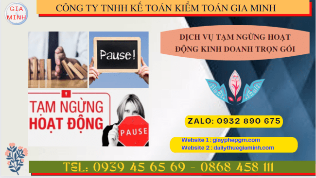 Thủ tục tạm ngừng hoạt động kinh doanh công ty tại Hòa Bình