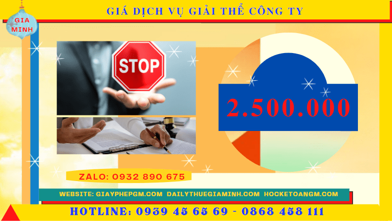 Giá dịch vụ giải thể công ty doanh nghiệp tại Thành Phố Huế