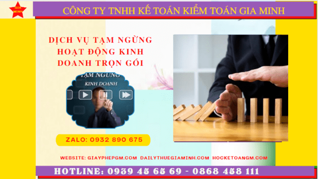 Dịch vụ thủ tục tạm ngừng kinh doanh trọn gói tại Lạng Sơn