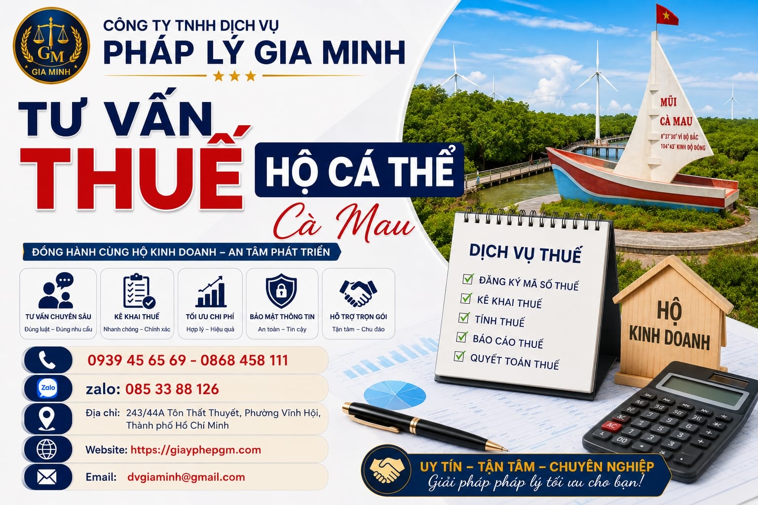 Tư vấn thuế hộ cá thể Cà Mau