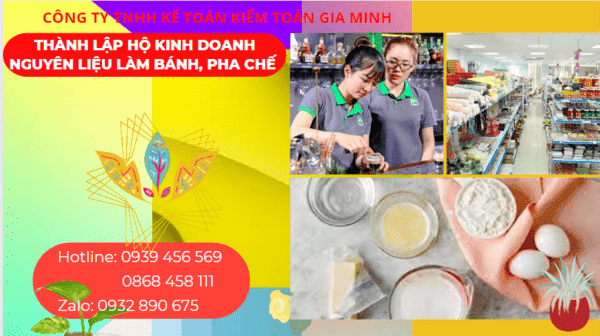 Thành lập hộ kinh doanh nguyên liệu làm bánh, pha chế tại bắc kạn 4 Kinh nghiệm thành lập hộ kinh doanh nguyên liệu làm bánh, pha chế tại Bắc Cạn