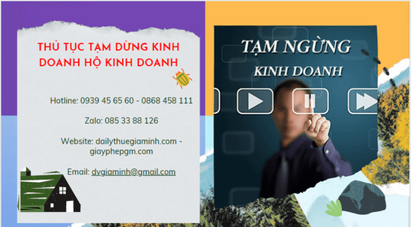 Thủ tục tạm dừng kinh doanh hộ kinh doanh tại Hưng Yên 4 Thủ tục tạm dừng kinh doanh hộ cá thể 2022 tại Hưng Yên