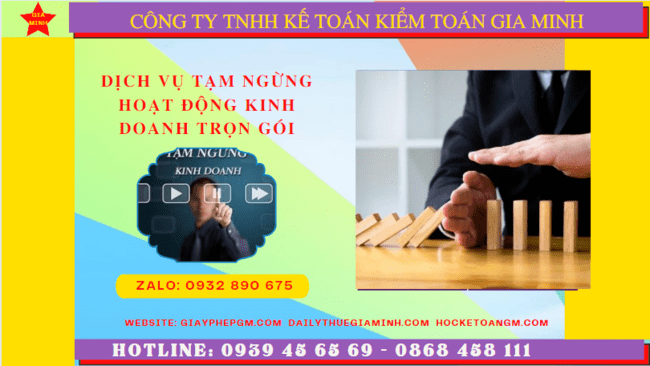Dịch vụ thủ tục tạm ngừng kinh doanh trọn gói tại Phú Quốc