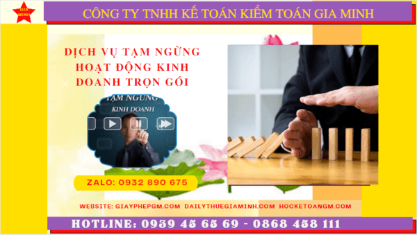 Dịch vụ thủ tục tạm ngừng kinh doanh trọn gói tại Nha Trang