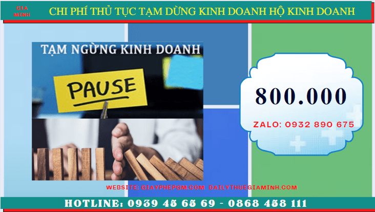 Thủ tục tạm dừng kinh doanh hộ kinh doanh tại Lạng Sơn 5 Chi phí tạm dừng kinh doanh hộ kinh doanh tại Lạng Sơn