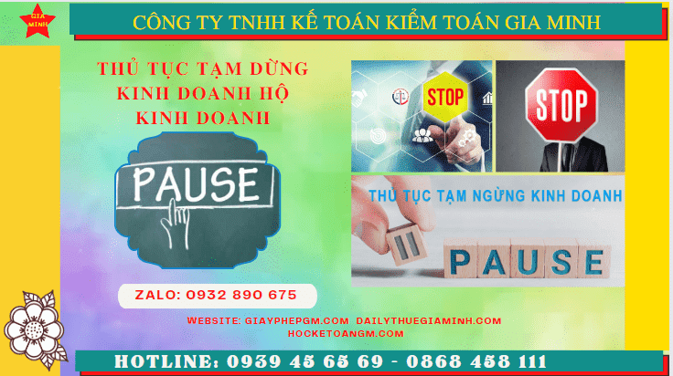 Thủ tục tạm dừng kinh doanh hộ kinh doanh tại Bắc Kạn 6 Tạm dừng kinh doanh hộ kinh doanh theo quy định tại Bắc Cạn