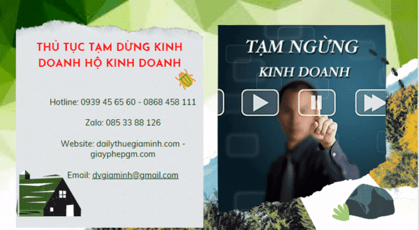 Thủ tục tạm dừng kinh doanh hộ kinh doanh tại Lai Châu 4 Thủ tục tạm dừng kinh doanh hộ cá thể 2022 tại Lai Châu