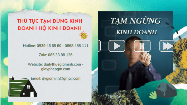 Thủ tục tạm dừng kinh doanh hộ cá thể 2022 tại Hòa Bình