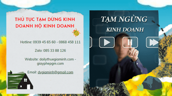 Thủ tục tạm dừng kinh doanh hộ cá thể 2022 tại Điện Biên
