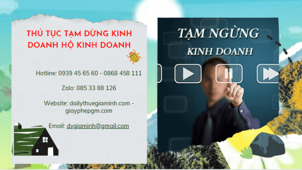 Thủ tục tạm dừng kinh doanh hộ kinh doanh tại Nha Trang 4 Thủ tục tạm ngừng kinh doanh hộ cá thể 2023 tại Nha Trang