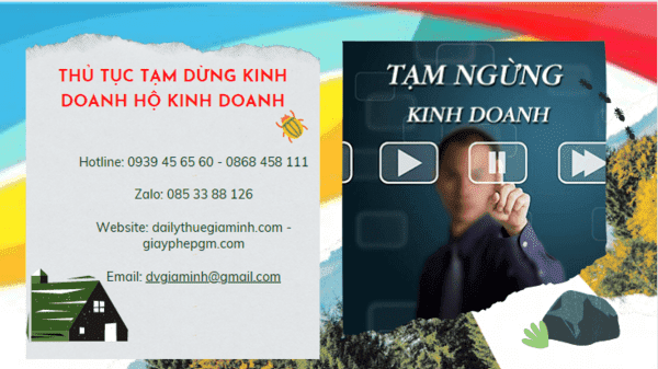 Thủ tục tạm dừng kinh doanh hộ cá thể 2023 tại Phú Quốc