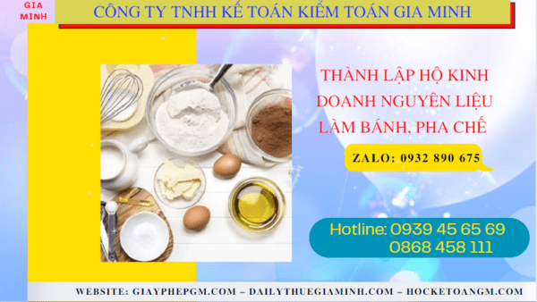 Thành lập hộ kinh doanh nguyên liệu làm bánh, pha chế tại nha trang 6 Hồ sơ thành lập hộ kinh doanh nguyên liệu làm bánh, pha chế gồm những gì tại Nha Trang