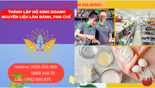 Thành lập hộ kinh doanh nguyên liệu làm bánh, pha chế tại quảng ninh 4 Kinh nghiệm thành lập hộ kinh doanh nguyên liệu làm bánh, pha chế tại Quảng Ninh