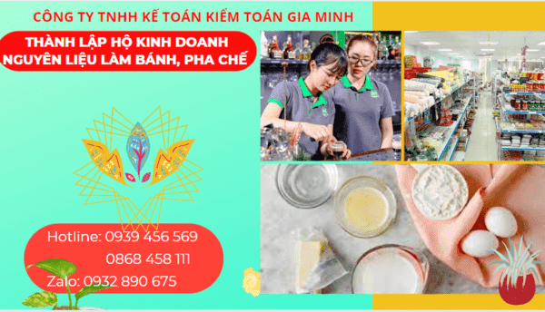 Thành lập hộ kinh doanh nguyên liệu làm bánh, pha chế tại Thái Nguyên 4 Kinh nghiệm thành lập hộ kinh doanh nguyên liệu làm bánh, pha chế tại Thái Nguyên
