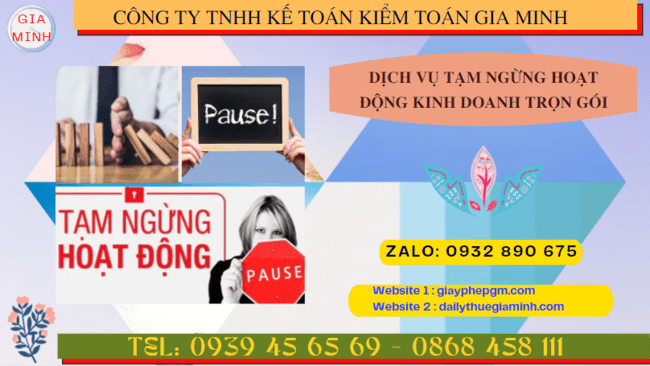 Dịch vụ tạm ngừng hoạt động kinh doanh trọn gói tại Sơn La 4 Thủ tục tạm ngừng hoạt động kinh doanh công ty tại Sơn La