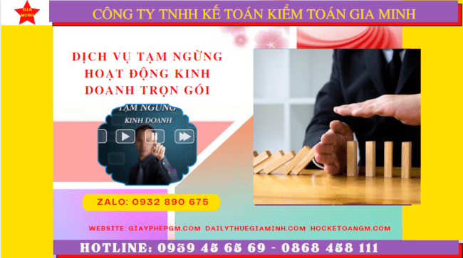 Dịch vụ thủ tục tạm ngừng kinh doanh trọn gói tại Thái Nguyên